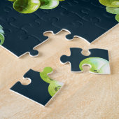 Grüne Traube: Dunkles Muster für die Wasserfarbe Puzzle (Seite)