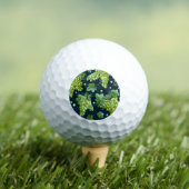 Grüne Traube: Wasserfarbe Dunkles Muster Golfball (Insitu T-Shirt)