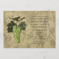 Grüne Trauben Frucht- und Weintasting-Party-Einlad
