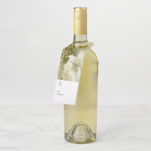 Grüne Trauben für die Weinflasche Flaschenanhänger (Angewinkelt)