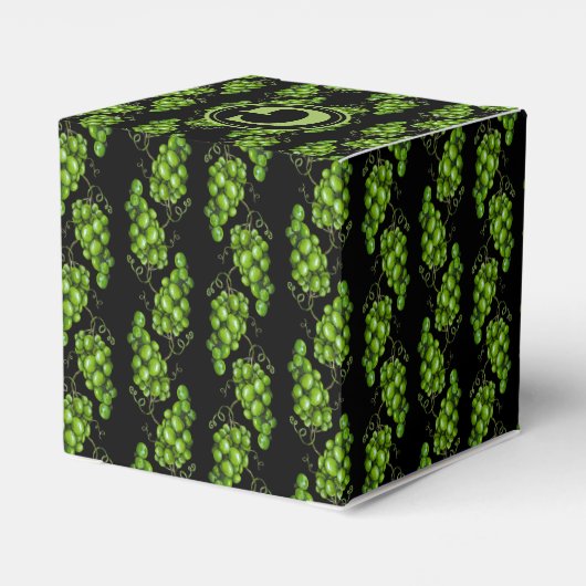 Grüne Trauben Geschenkschachtel (Rückseite)