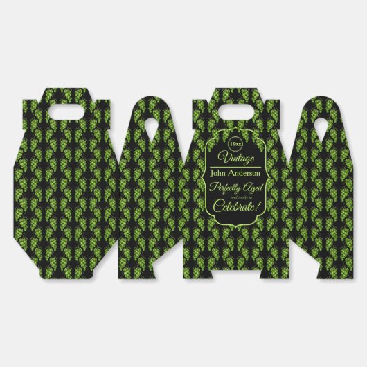 Grüne Trauben Geschenkschachtel (Ungeklappt)