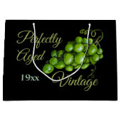 Grüne Trauben Große Geschenktasche Geschenktüte (Vorderseite)