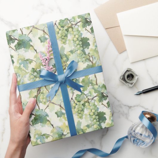 Grüne Trauben Hochzeit Geschenkpapier (Schenken)