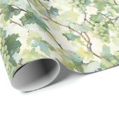 Grüne Trauben Hochzeit Geschenkpapier (Rolleneckpunkt)