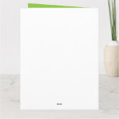 Grüne Trauben Karte (Rückseite)