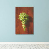 Grüne Trauben Leinwanddruck (Insitu (Holzboden))