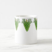Grüne Trauben Muster  Kaffeetasse (Mittel)