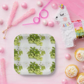 Grüne Trauben nach der Sorte 7 " Papier Teller (Party)