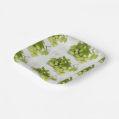 Grüne Trauben nach der Sorte 7 " Papier Teller (Gewinkelt)