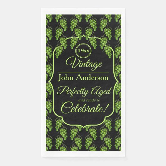 Grüne Trauben Napkin Serviette (Vorderseite)