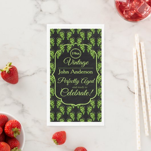 Grüne Trauben Napkin Serviette (Beispiel)