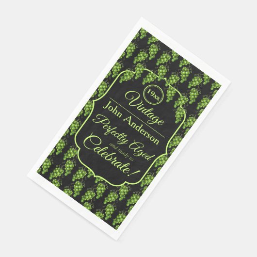 Grüne Trauben Napkin Serviette (Ecke)