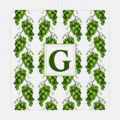 Grüne Trauben Ornament Aus Metall (Rückseite)