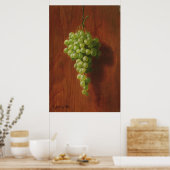 Grüne Trauben Poster (Küche)