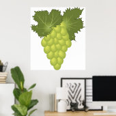 Grüne Trauben Poster (Heimbüro)