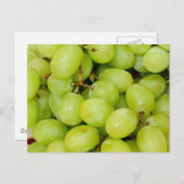 Grüne Trauben Postkarte (Vorne/Hinten)