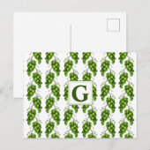 Grüne Trauben Postkarte (Vorne/Hinten)