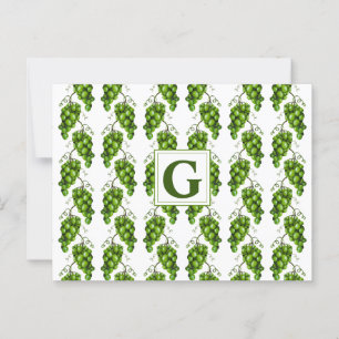 Grüne Trauben Postkarte