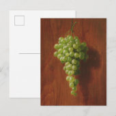 Grüne Trauben Postkarte (Vorne/Hinten)