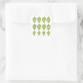 Grüne Trauben Quadratischer Aufkleber (Tasche)