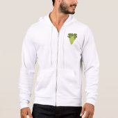 Grüne Trauben Rebenblätter Frische Früchte Hoodie (Vorderseite)