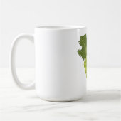 Grüne Trauben Rebenblätter Frische Früchte Kaffeetasse (Links)