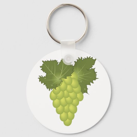 Grüne Trauben Schlüsselanhänger (Rückseite)