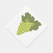 Grüne Trauben Serviette (Ecke)