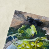 Grüne Trauben-Stilllebenmalerei Strandtuch (Beispiel)