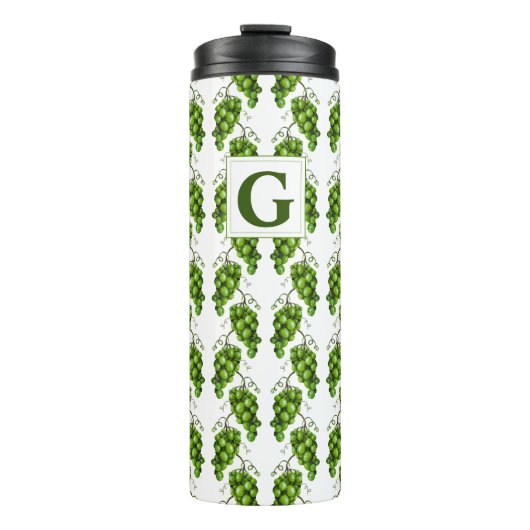 Grüne Trauben Thermosbecher (Vorderseite)