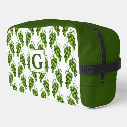 Grüne Trauben Toilettenbeutel Waschbeutel (Linke Seite)