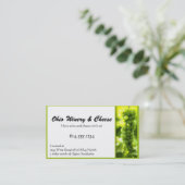 Grüne Trauben-Wein-Frucht-Visitenkarten Visitenkarte (Stehend Vorderseite)