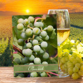 Grüne Trauben Weinberg Post Hochzeitssommunch Einladung