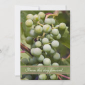 Grüne Trauben Weinkeller Hochzeit Einladung (Vorderseite)