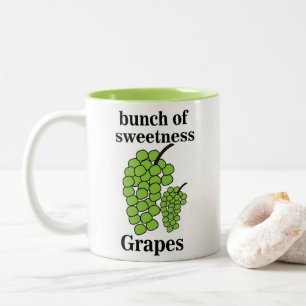 Grüne Trauben Zweifarbige Tasse