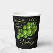 Grüne Traubenpapier-Cup Pappbecher (Rückseite)