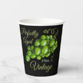 Grüne Traubenpapier-Cup Pappbecher (Vorderseite)