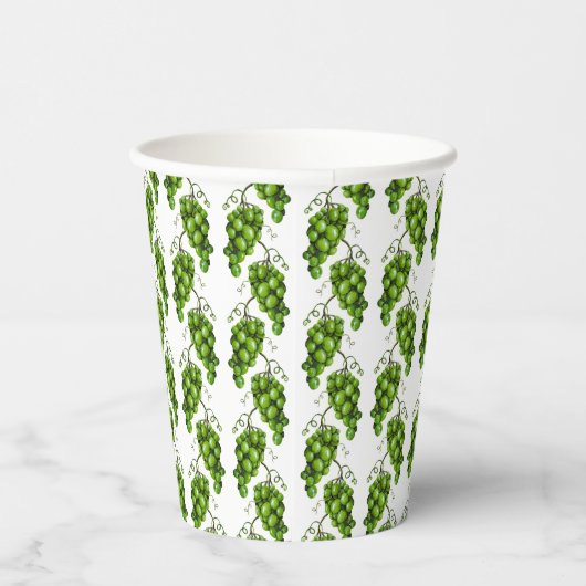 Grüne Traubenpapier-Cup Pappbecher (Rechts)