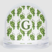 Grüne Traubenschneeglobe Schneekugeln (Rückseite)