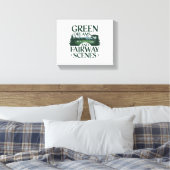 Grüne Träume, Golf Trendy Leinwanddruck (Insitu (Schlafzimmer))
