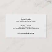 Grüne Tree Logo Holz Natur Visitenkarte (Rückseite)