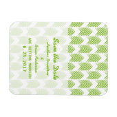 Grüne Tribal-Pfeile Save the Date Flexi Magnet (Horizontal)