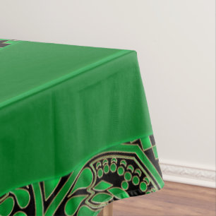 Grüne Triskele Mandala Kelly Tischdecke