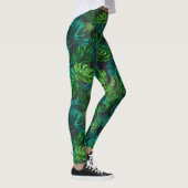 Grüne Tropen Leggings (Rechts)
