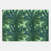Grüne Tropenpalme Geschenkpapier Set (Vorderseite 2)
