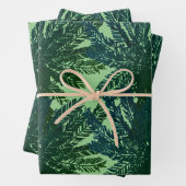 Grüne Tropenpalme Geschenkpapier Set (Beispiel)