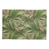 Grüne Tropenpalme Kissenbezug (Rückseite-Links)