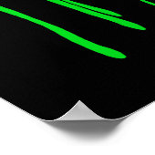 grüne Tropffarbe Poster (Ecke)