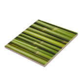 Grüne tropische Bambus-Pflanze Botanisch Fliese (Seite)